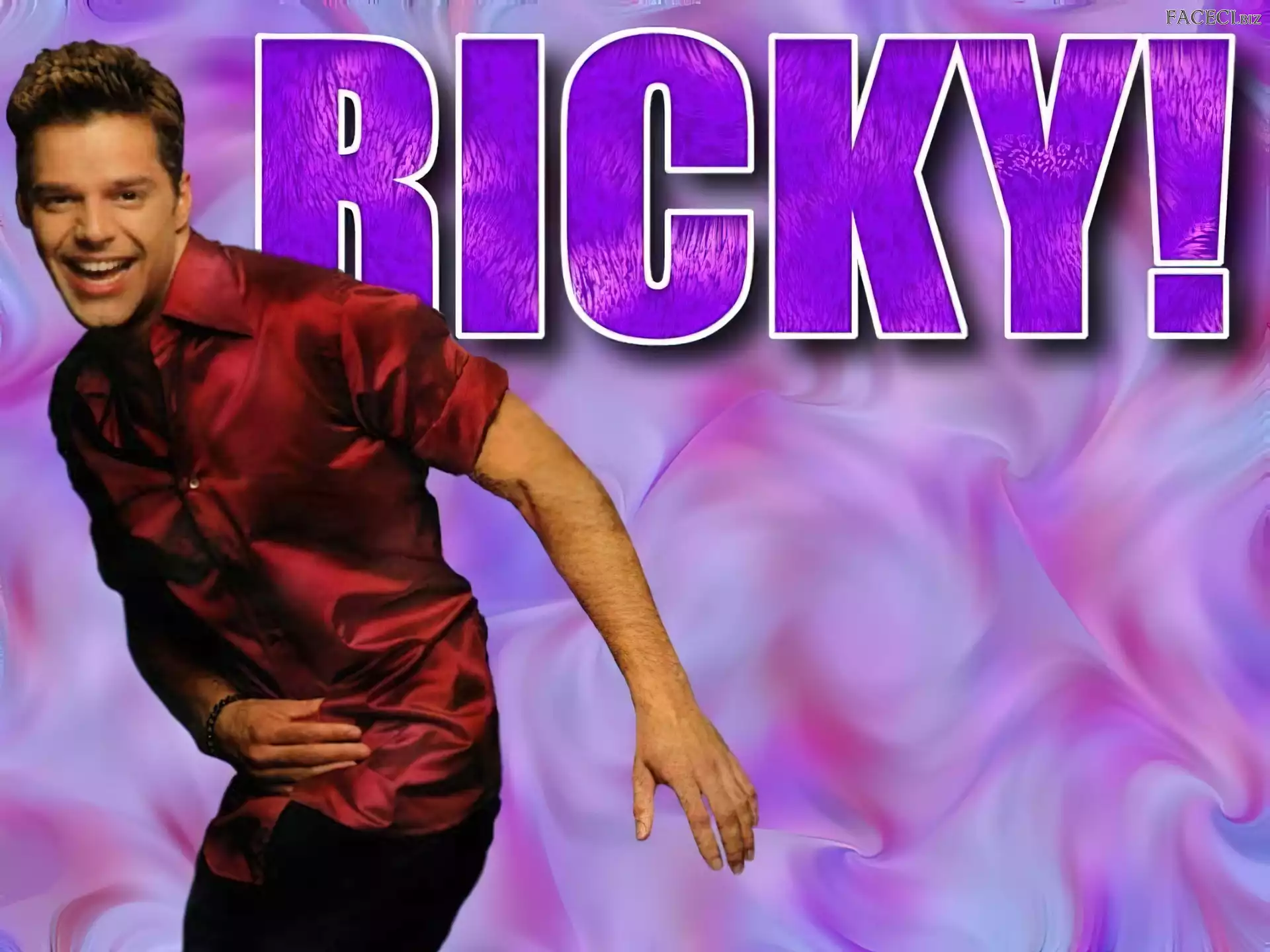 Koszula, Ricky Martin, Bordowa